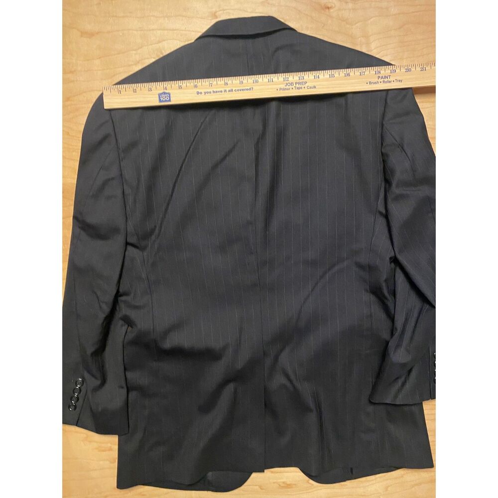 Jos. A. Bank 2 Button Gray Pinstripe Sport Coat Blazer Jacket 42R - Picture 10 of 11